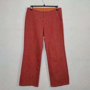 KUHL Red Khaki Wide Leg Pants L EUC